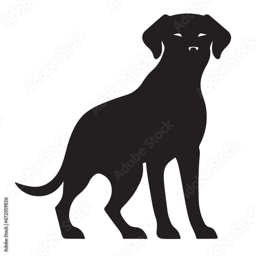 cooper dog black Silhouette
