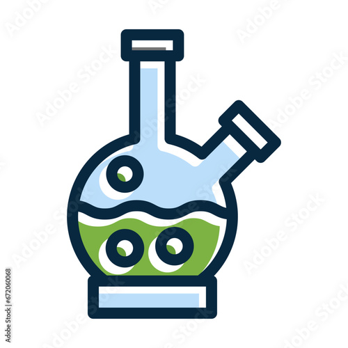 Bong Vector Thick Line Filled Dark Colors