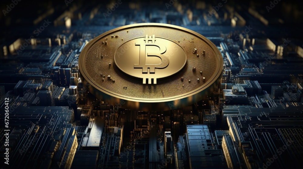 Text Initial coin offering, financial data visible on the background. Text Initial coin offering, financial data visible on the background.