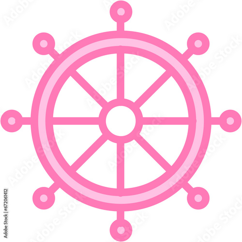 Dharma Wheel vector design icon.svg