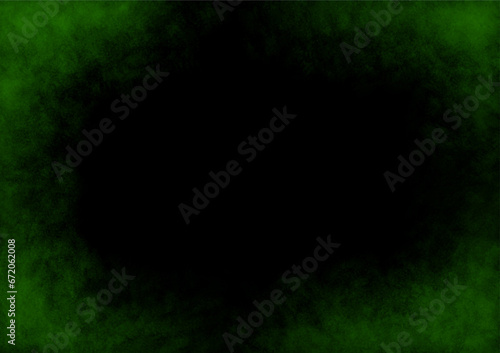 Abstract background created by illustrator. Use brushes to create different and beautiful textures. green and black gradient.
