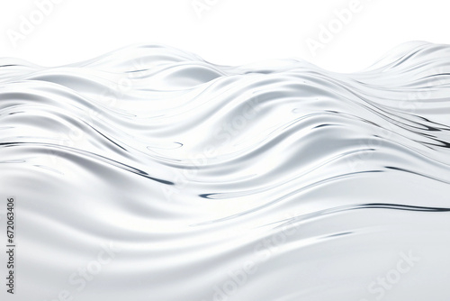 water ripples isolated on transparent background, Generative Ai
