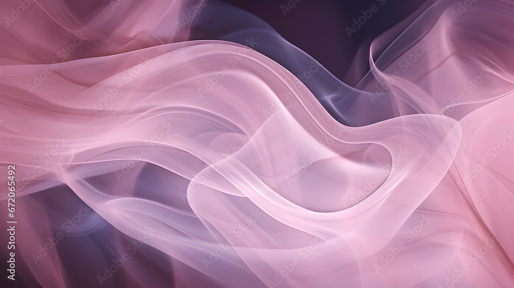 Obraz premium Red, pink smoke on black background