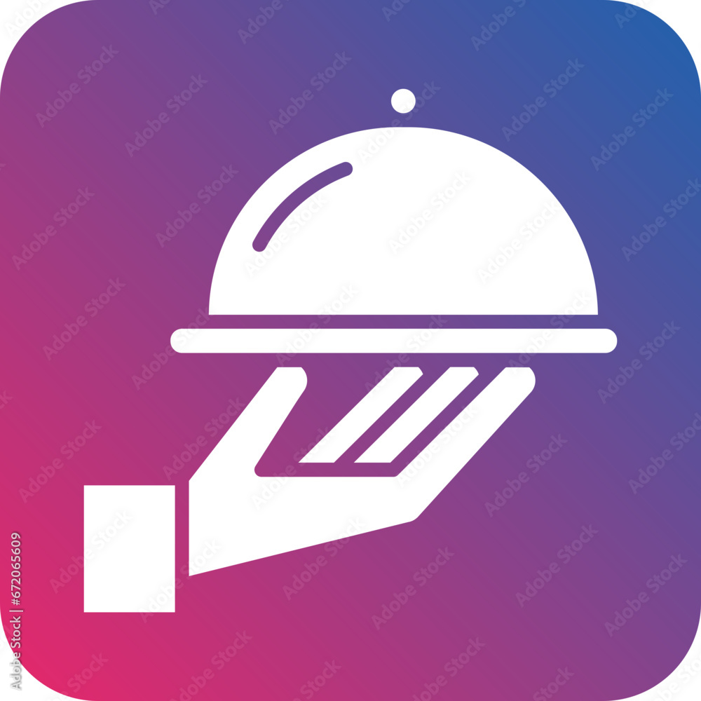 Room Service Icon Style