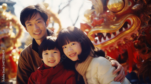 happy Chinese family. Chinese New Year