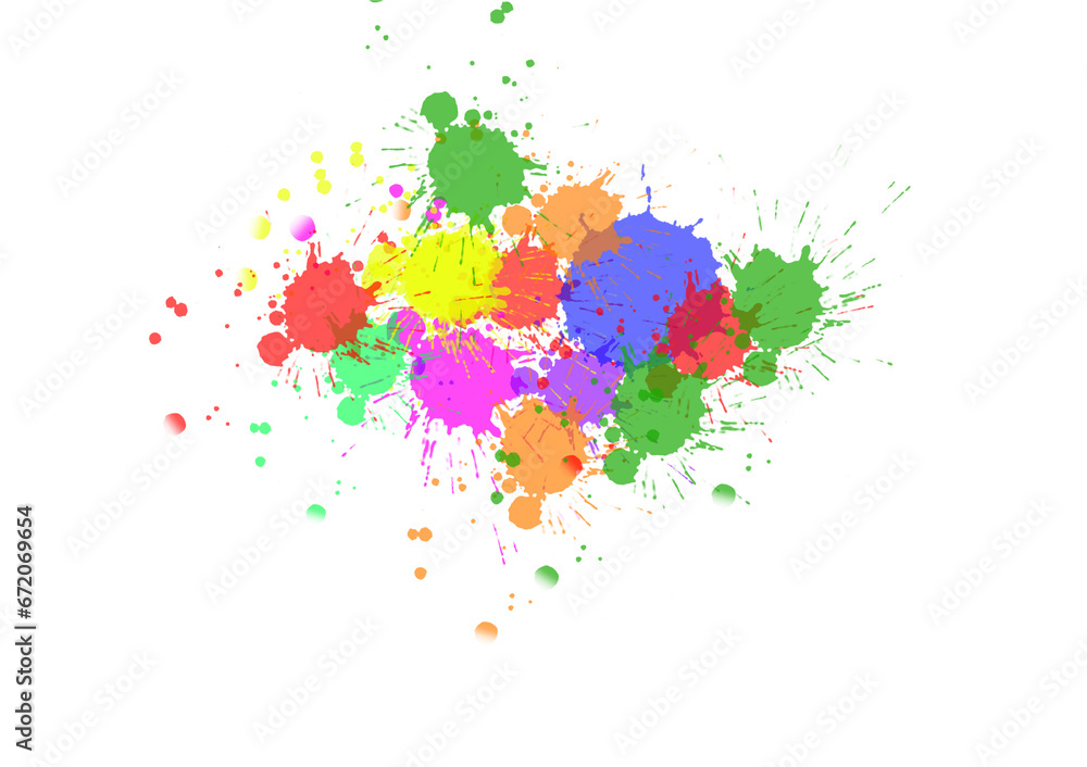 Colorful background with splashes of ink elements for design, website, sales promotion and other projects.