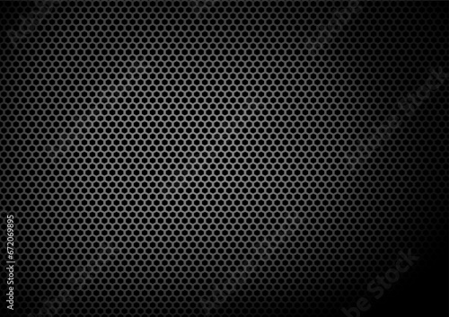 Graphic pattern background, metal mesh, dark and light gradient. Created from a graphics program.