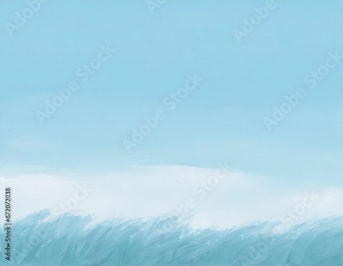 illustration of blue wheat field, ai contents by firefly