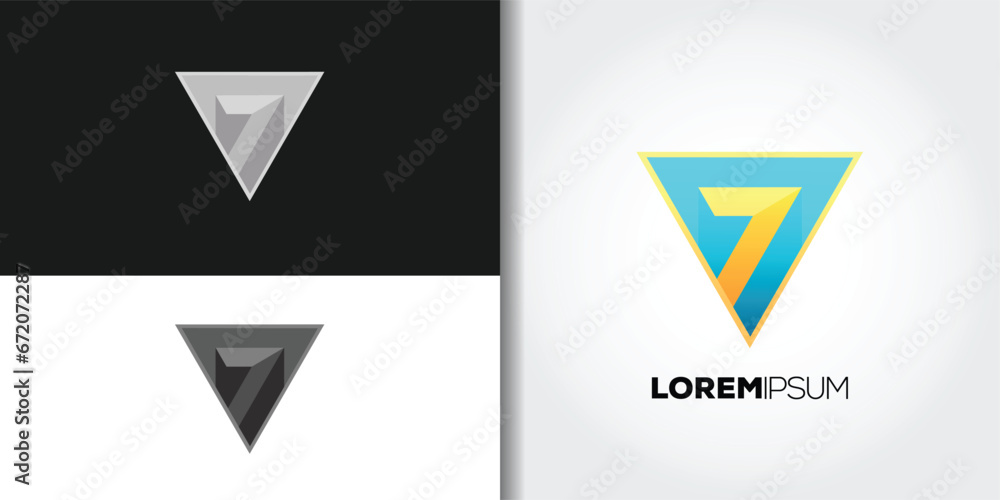 triangle geometric logo triangle geometric logo