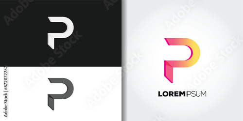p logo