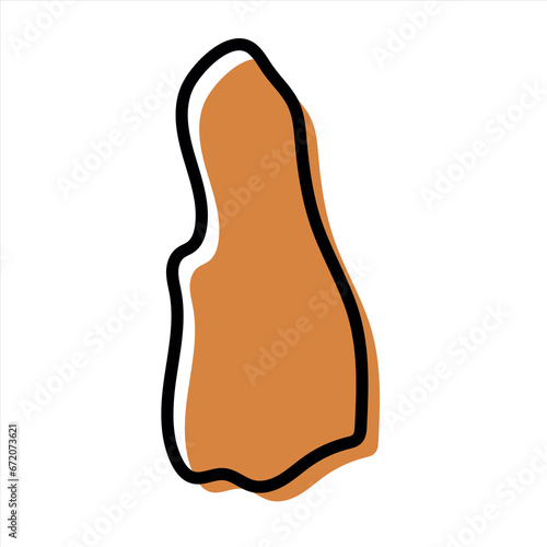 New Hampshire map vector illustration. USA state map.