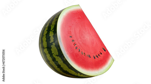 slice of watermelon transparent, white background, isolate, png