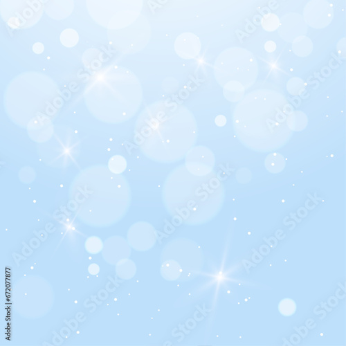 Vector blur background with bokeh and star