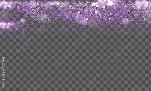 Vector abstract transparent purple glitters background