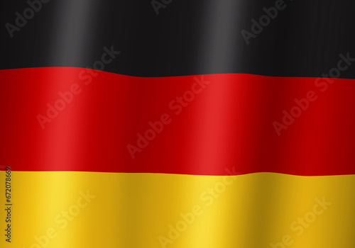 germany national flag 3d illustration close up view