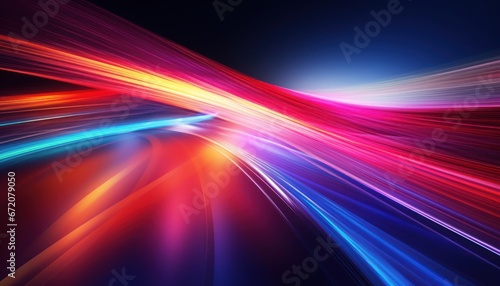 Photo of Colorful Lines and Vibrant Colors Dance in Abstract Harmony
