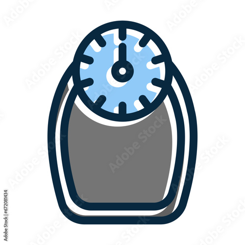 Weight Vector Thick Line Filled Dark Colors