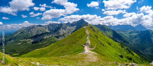 amazing landscape of Tatra mountains during summer in Poland