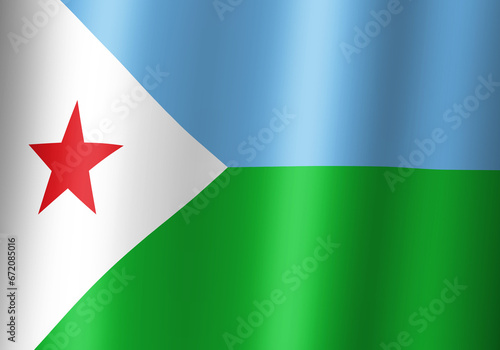 Free Download republic of djibouti national flag 3d illustration close up view - GFXLoad