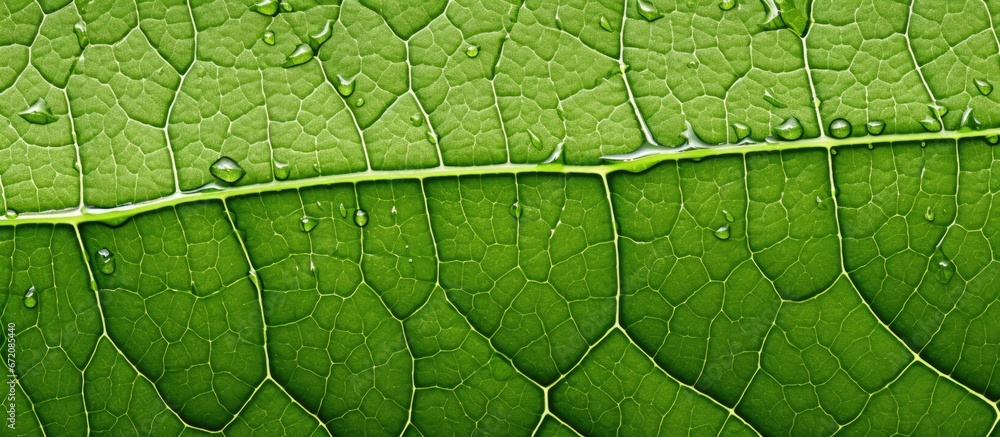 Macro view of the texture of a leaf Macro view of the texture of a leaf