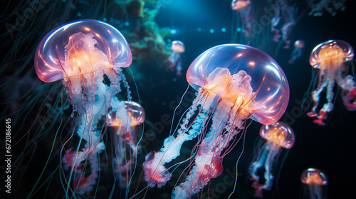 jellyfish in blue © LANDSCAPE LOOKS