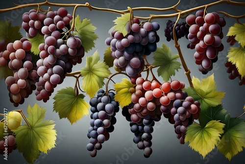 Hanging grapes 