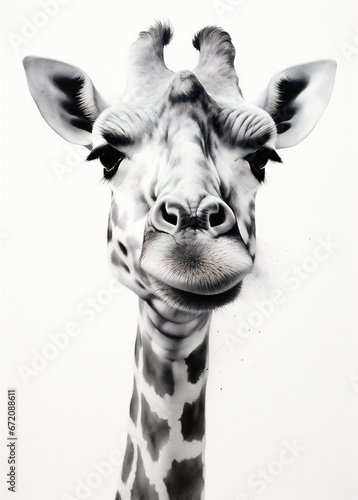 Wild wildlife mammal nature giraffe portrait animal