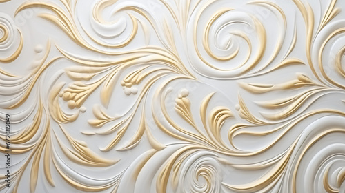 Luxury semi-gloss wall background: elegant white.