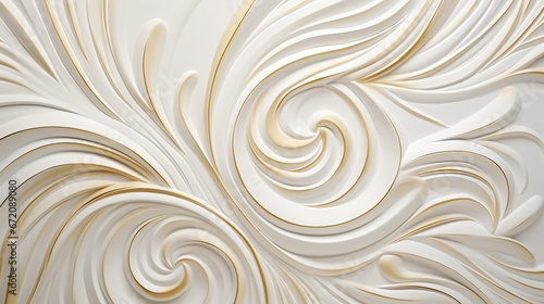 Luxury semi-gloss wall background: elegant white.