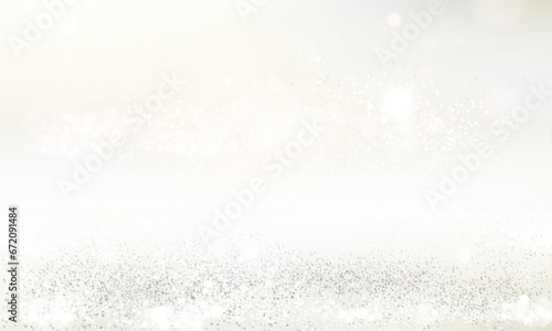 Vector abstract background white light bokeh christmas holiday