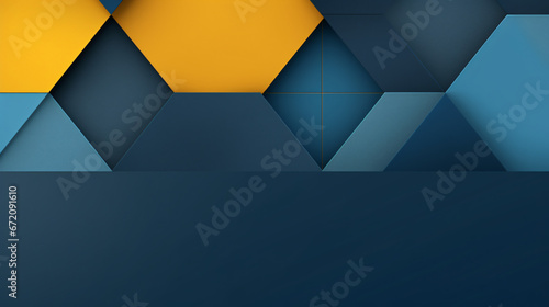 Modern geometric background with blue triangles shapes.