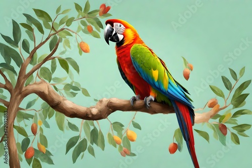 Beautiful parrot  photo