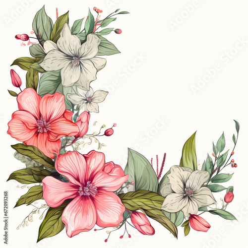 Spring Floral Decorative Composition Beautiful Bouquet