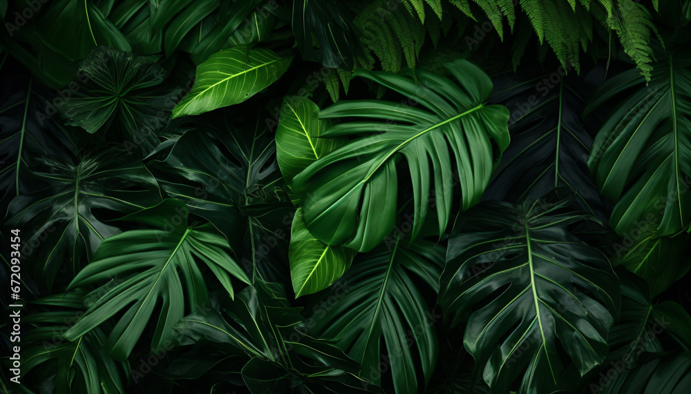 closeup nature view of green leaf and palms background. abstract green leaf texture, nature dark tone background, tropical leaf. closeup nature view of green leaf and palms background. abstract green leaf texture, nature dark tone background, tropical leaf.