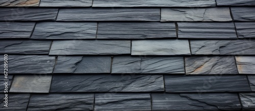 Background and texture of a slate roof surface