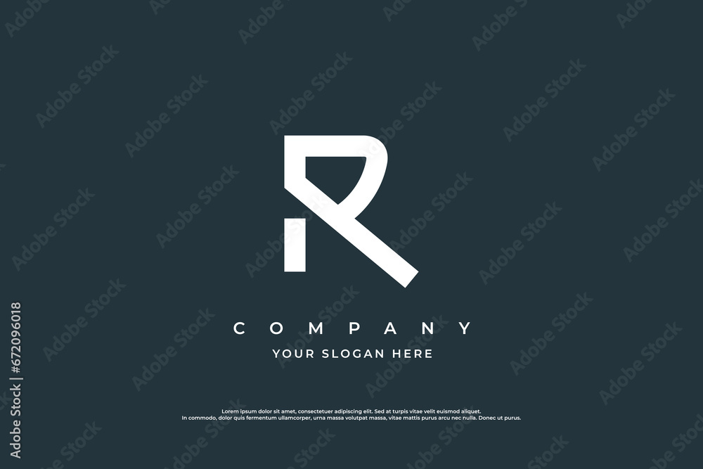 Minimal Initial Letter R Logo Design Vector Template Minimal Initial Letter R Logo Design Vector Template