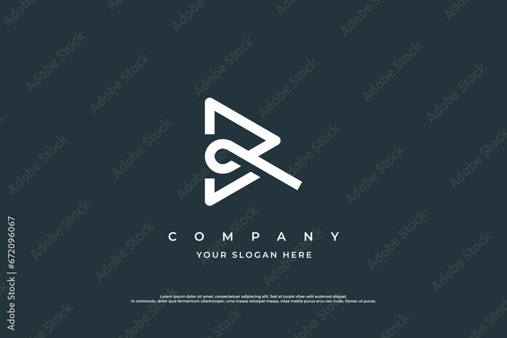 Initial Letter R Logo Design Vector Template Initial Letter R Logo Design Vector Template