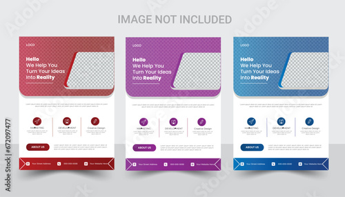 Eye catching business Flyer. Bundle business Flyer design presentation. Professional business flyer. Corporate Business Flyer	
