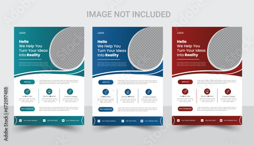 Eye catching business Flyer. Bundle business Flyer design presentation. Professional business flyer. Corporate Business Flyer	
