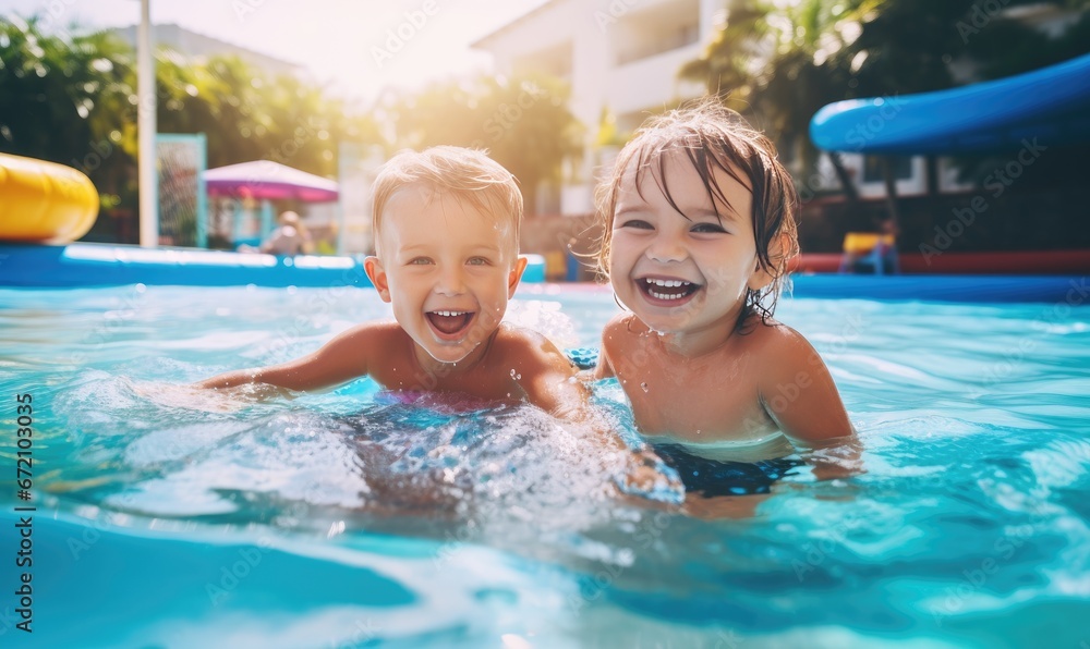 Children Having Fun in the Water Children Having Fun in the Water