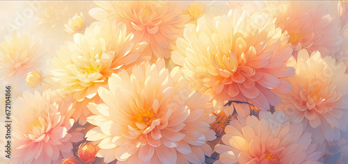 Beautiful chrysanthemum flowers.  © Anciens
