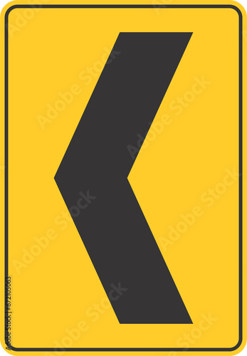 Free Download Warning Sign Street Sign Sharp Curve to Left - GFXLoad