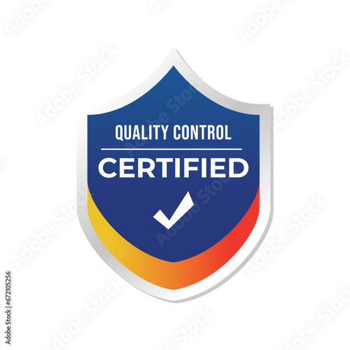 Certified Badge, label, logo Design isolated on white background