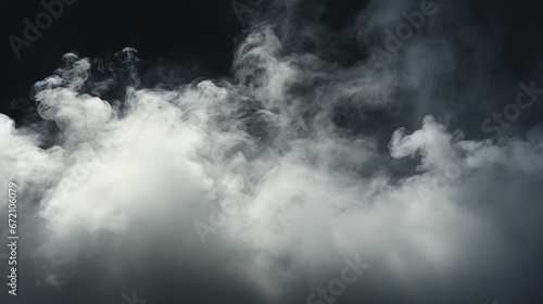 Realistic dry ice smoke clouds fog overlay.