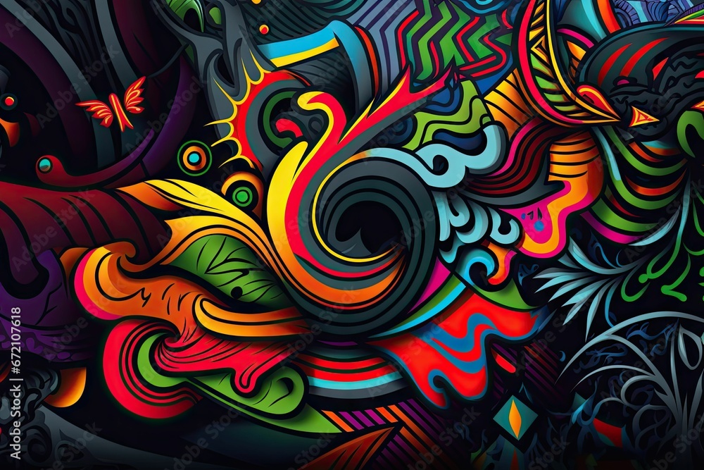 AI generated illustration of an abstract colorful background for wallpapers AI generated illustration of an abstract colorful background for wallpapers