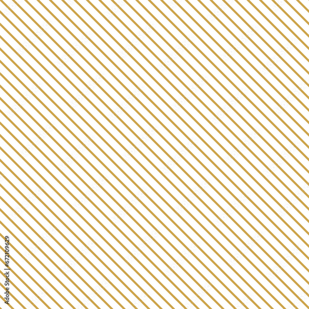 Abstract seamless pattern of golden lines on a white isolated background - obrazy, fototapety, plakaty 