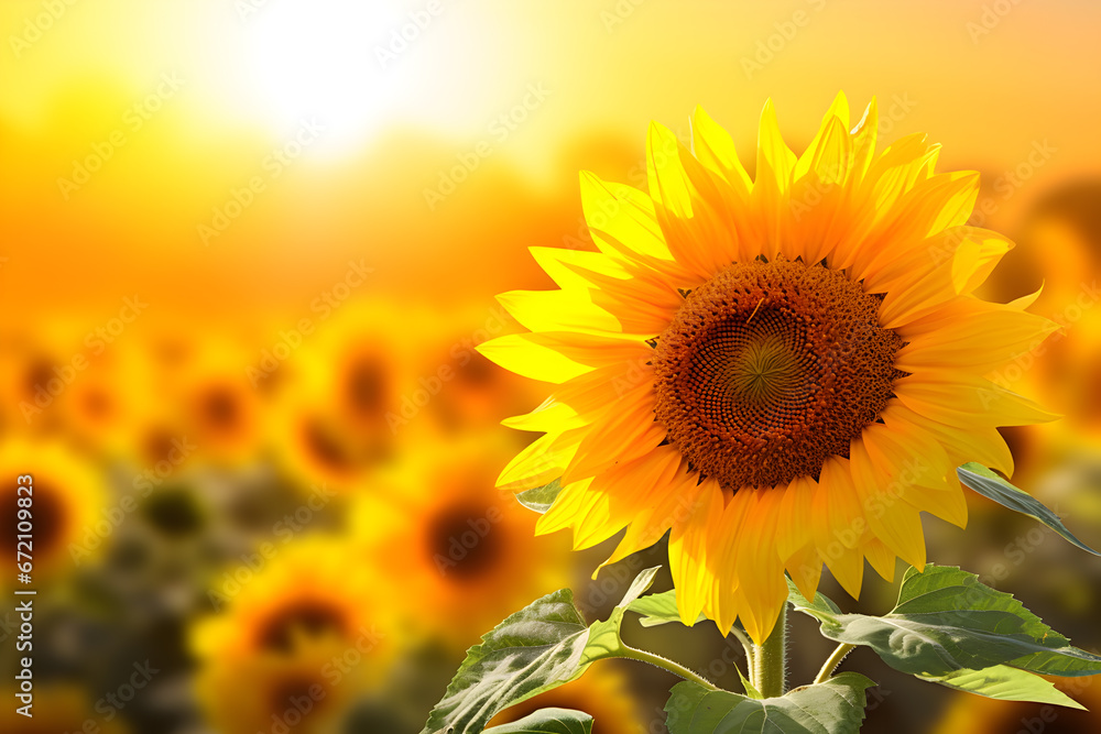 Obraz premium sunflower field in summer