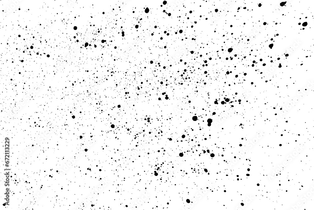 Black blobs isolated on white. Ink splash. Brushes droplets. Grainy texture background. Vector illustration. Black blobs isolated on white. Ink splash. Brushes droplets. Grainy texture background. Vector illustration.