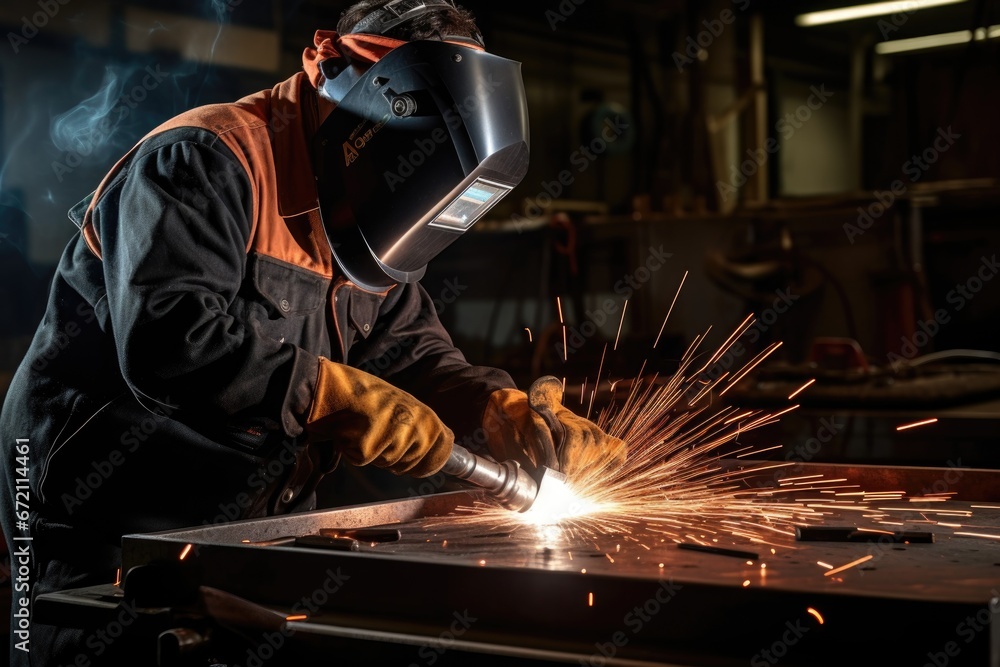 welder at work welder at work