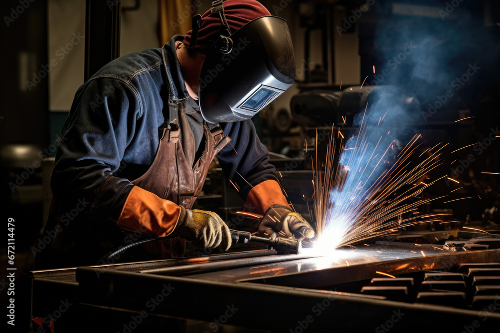 welder at work welder at work